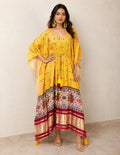 Yellow Elegance Printed Kaftan
