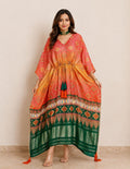 Multicolor Elegance Printed Kaftan