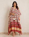 Multicolor Elegance Printed Kaftan
