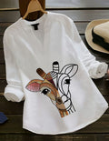 Wild Canvas Giraffe Muse Women’s Top