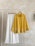 Golden Yellow Shirt and White Pant