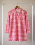 Blush Pink Harmony Printed Western Top