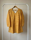 Marigold Charm Printed Western Top