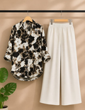 Monochrome Abstract Print Co-Ord Set