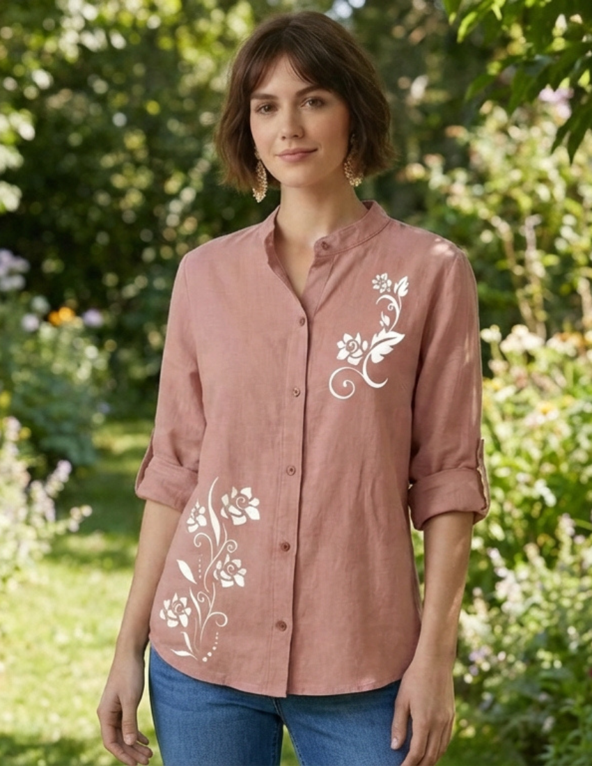 Rosewood Floral Printed Top