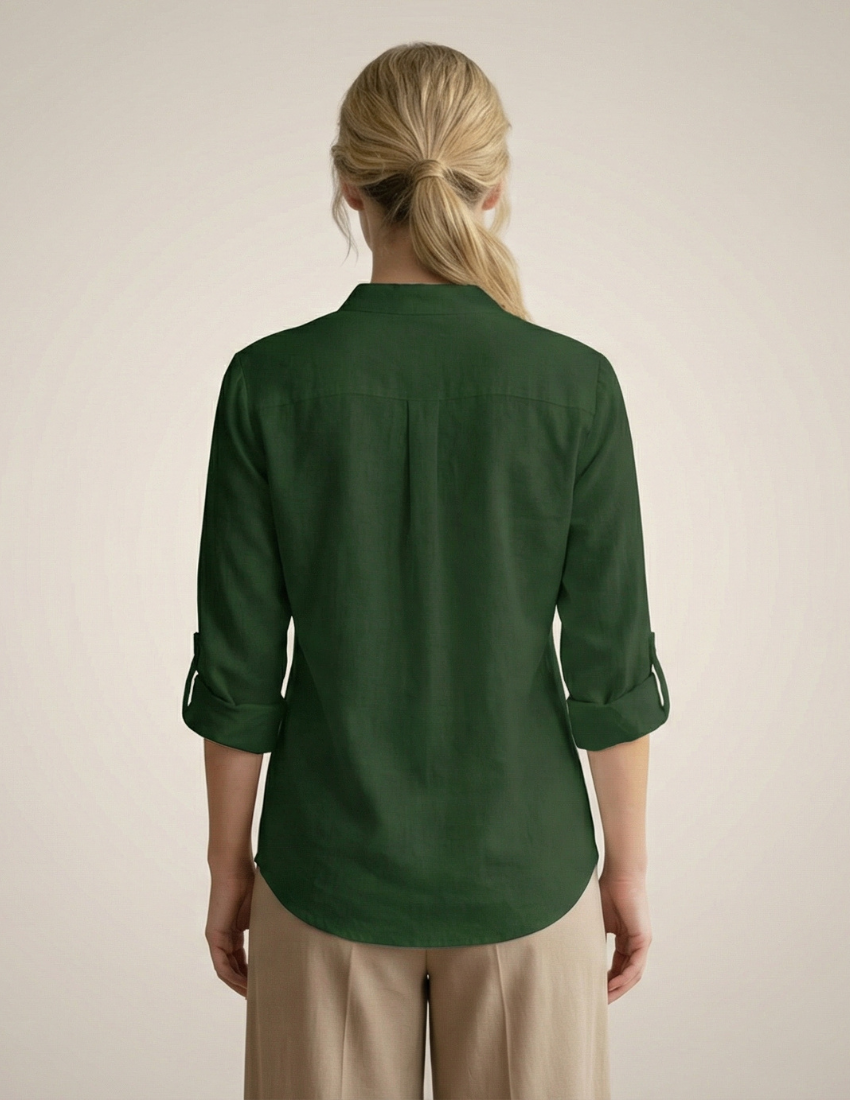 Modern Forest Green Dual Design Top
