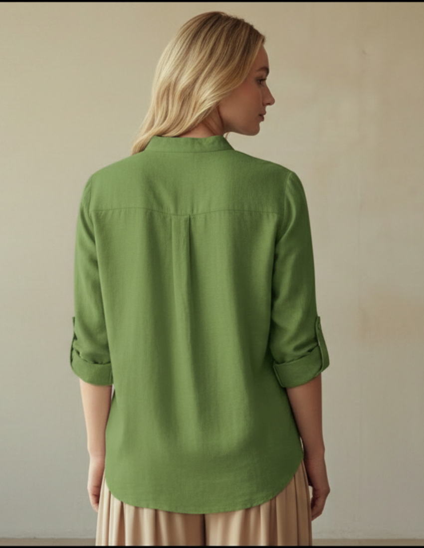 Women’s Light Green Floral Printed Top