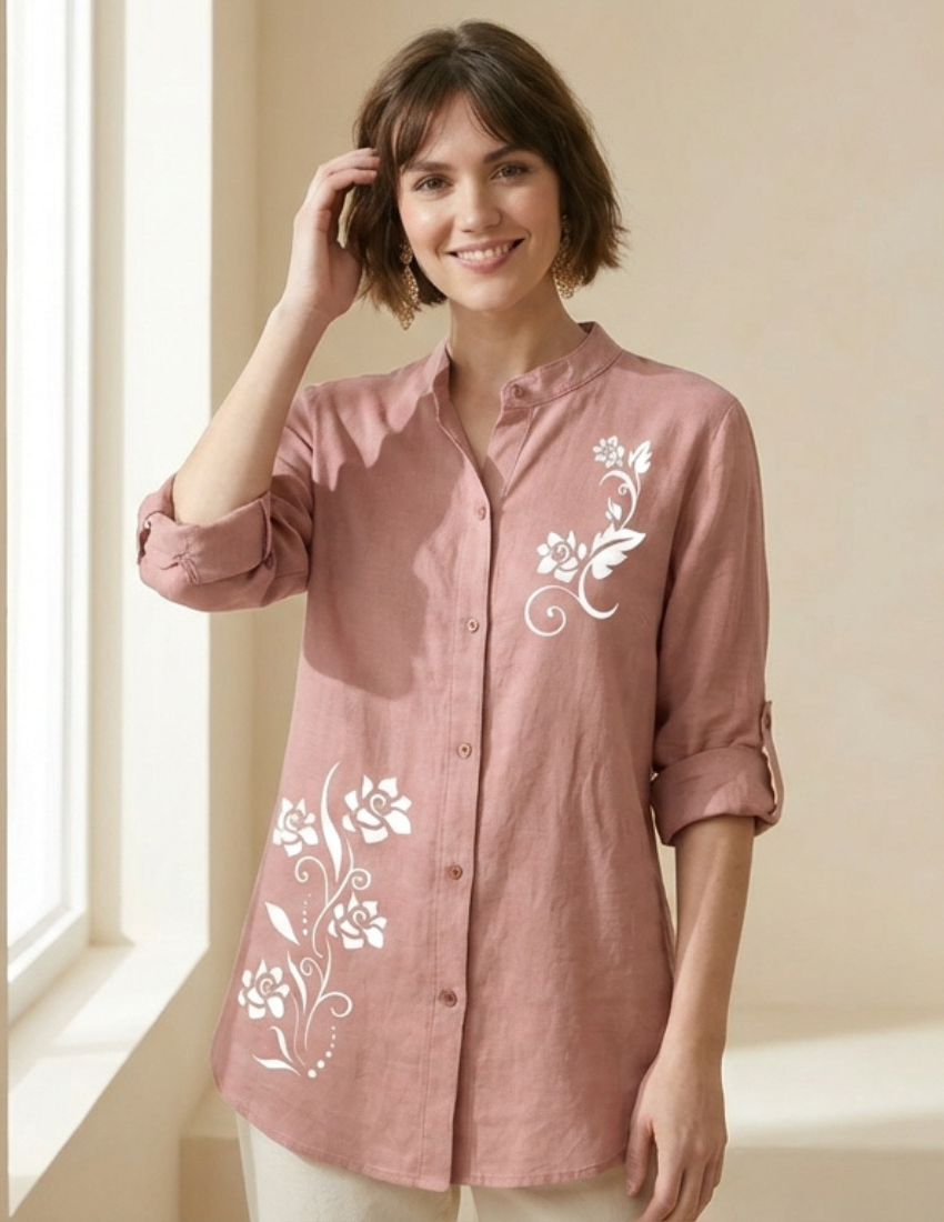 Rosewood Floral Printed Top