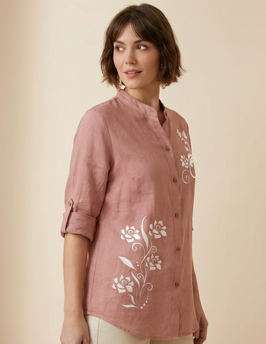 Rosewood Floral Printed Top