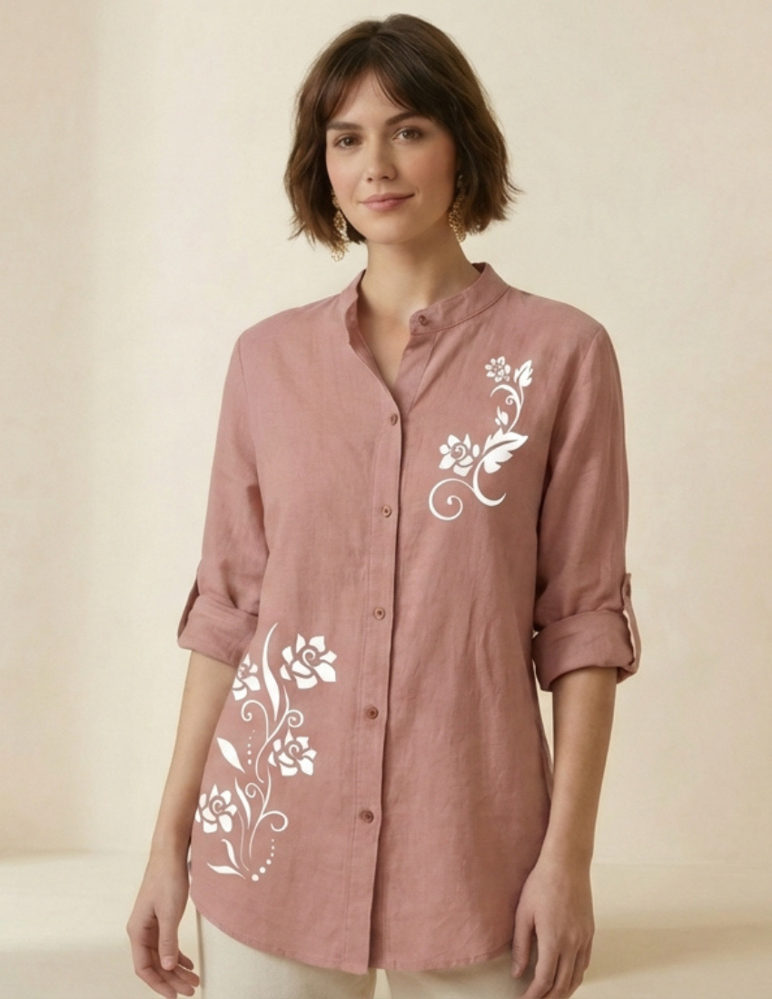 Rosewood Floral Printed Top